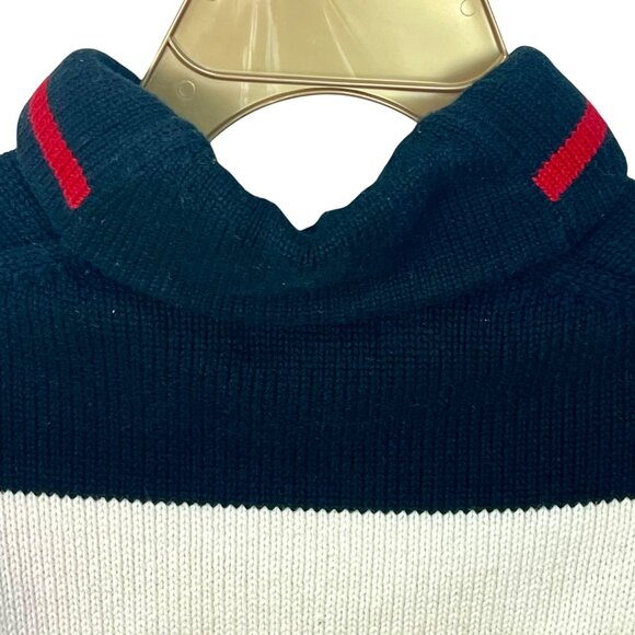 Polo Ralph Lauren Interlock Boys 4 Sweater Logo Cotton Ribbed Preppy Old Money - Picture 4 of 9